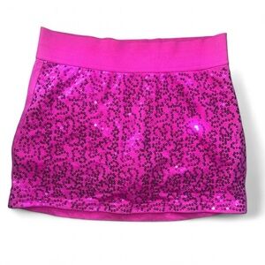 Justice Pink Sequin Skort